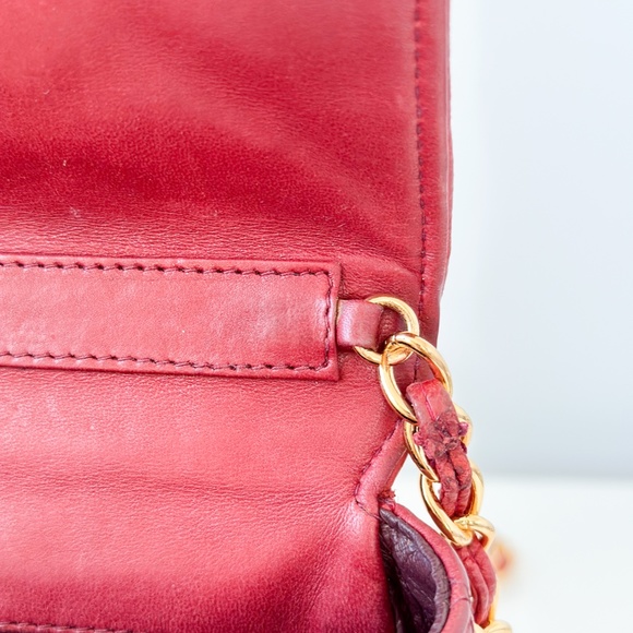 Vintage Chanel Burgundy Quilted Flap Tassel Bag - Picture 8 of 16